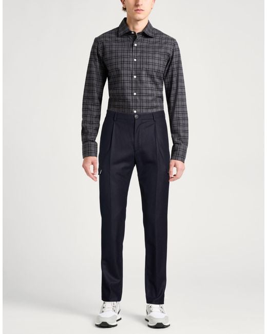 Tagliatore Blue Midnight Pants Virgin Wool for men