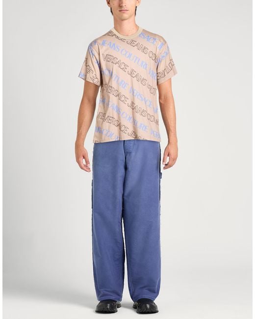 Versace Jeans Couture Pink Sand T-Shirt Cotton for men