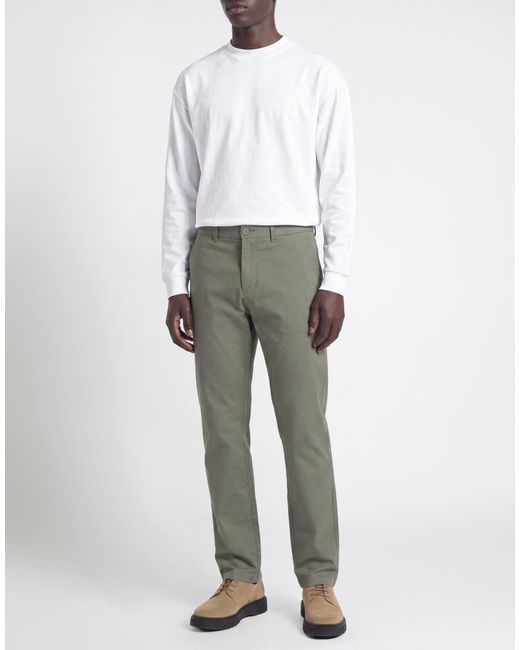 Only & Sons Gray Pants Cotton, Elastane for men