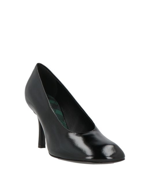 Burberry Black Pumps Leather