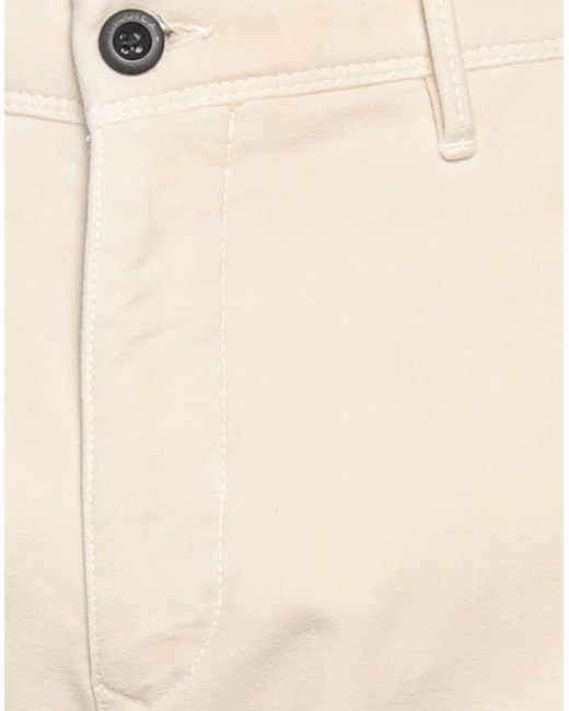 Incotex Natural Cream Pants Cotton, Elastane for men