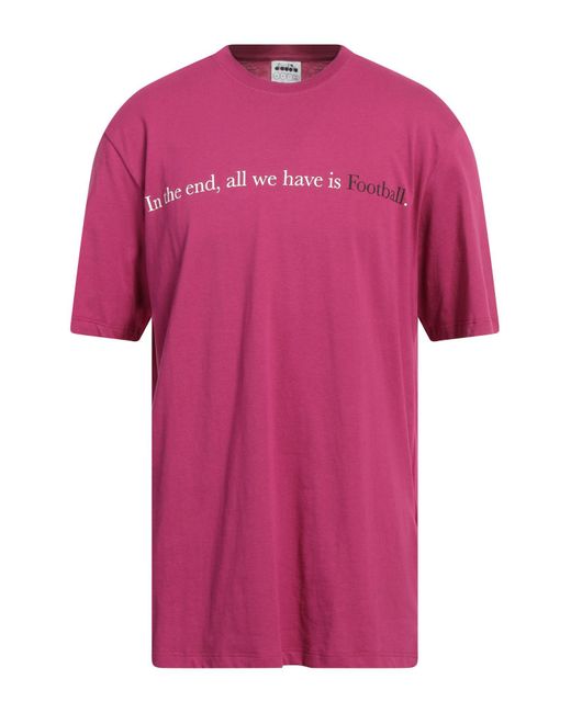 Diadora Pink T-shirt for men