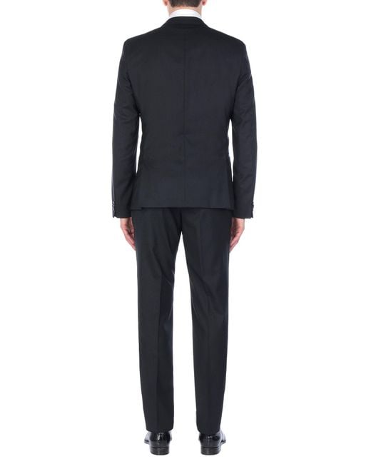 HUGO Black Suit Virgin Wool, Elastane for men