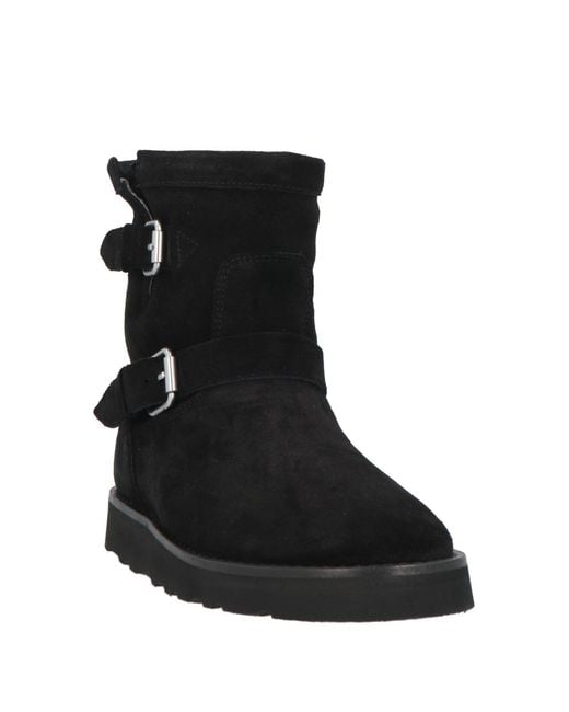 KENZO Black Ankle Boots Leather