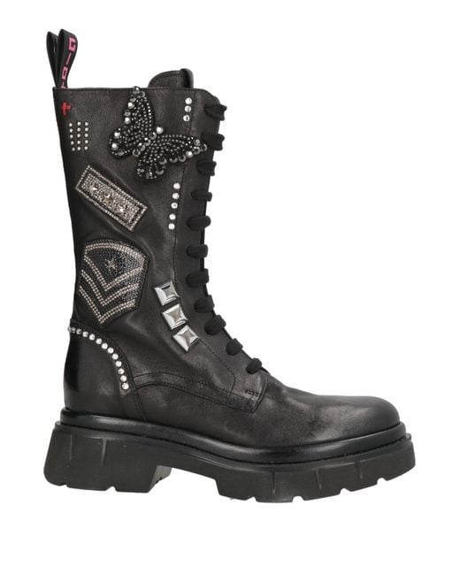 GIO+ Black Boot Leather