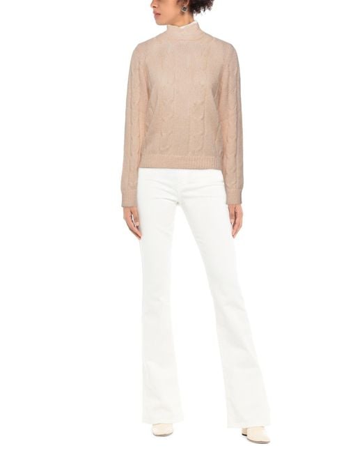 WEILI ZHENG Natural Turtleneck