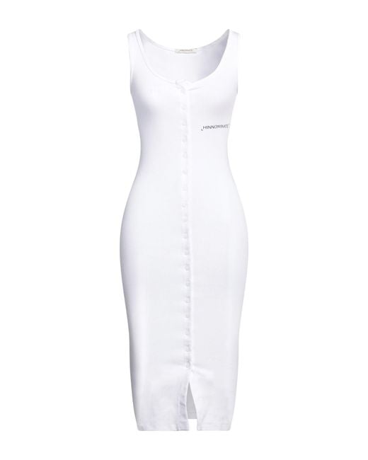 hinnominate White Midi Dress