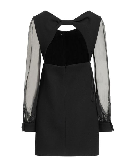 Celine Mini Dress Wool, Silk in Black | Lyst
