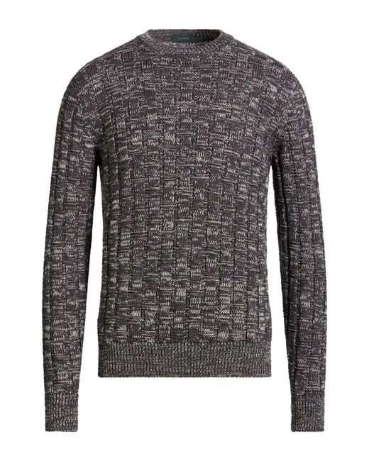 Zanone Gray Sweaters for men
