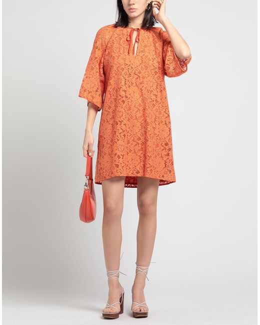 Beatrice B. Orange Mini Dress