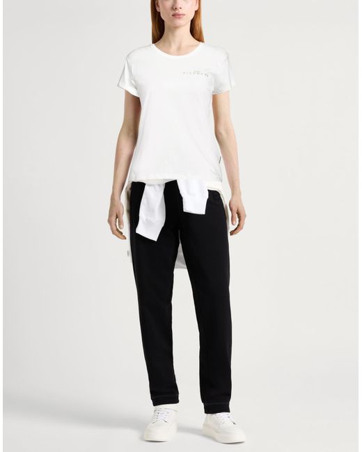 John Richmond White T-Shirt Cotton, Elastane