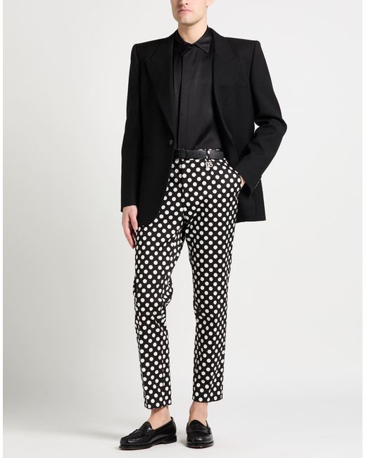 Dolce & Gabbana Black Pants Cotton, Elastane for men