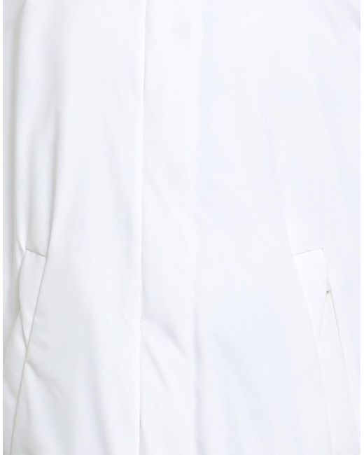 Herno White Laminar Puffer Polyester, Ptfe