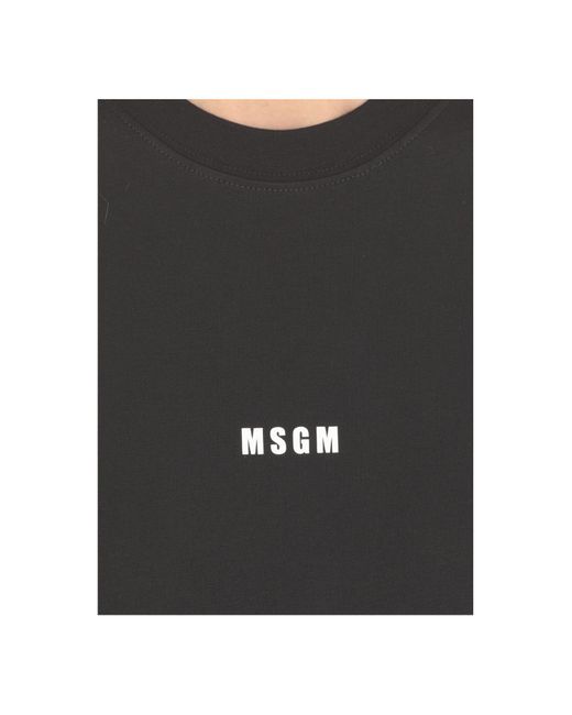 MSGM Black T-shirts