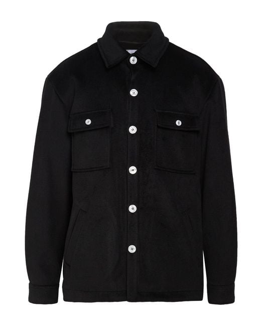 FAMILY FIRST Black Jacket Polyester, Viscose for men