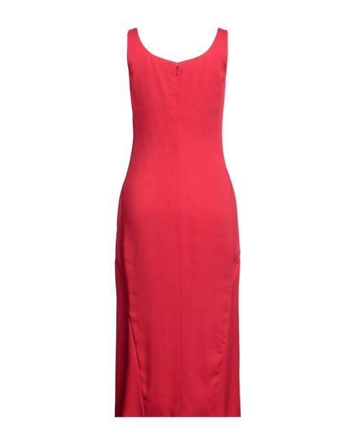 Versace Red Midi Dress
