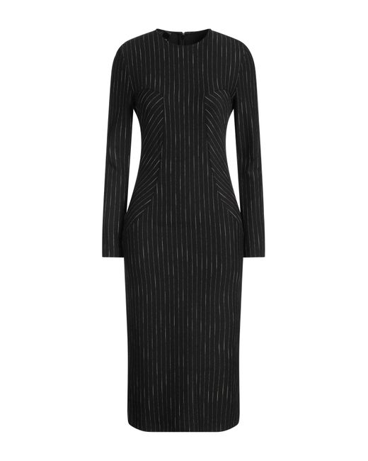Pinko Black Midi Dress Polyamide, Viscose, Elastane, Cotton