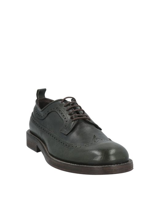 Ernesto Dolani Gray Dark Lace-Up Shoes Soft Leather for men