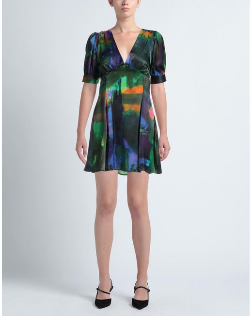 TOPSHOP Green Mini Dress