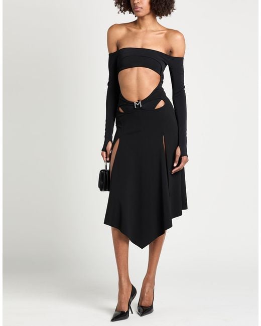 Mugler Black Bodysuit Viscose, Elastane