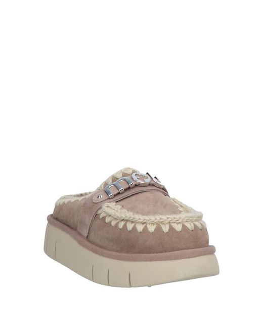 Mou Gray Mules & Clogs