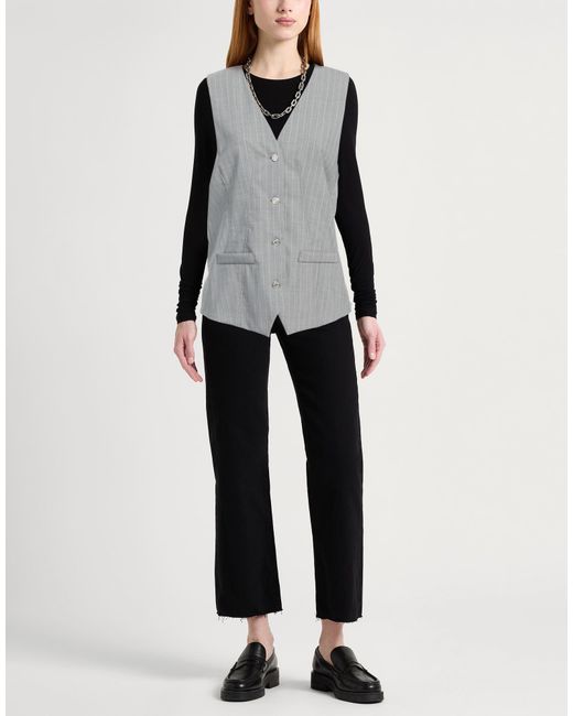Moschino Gray Waistcoat