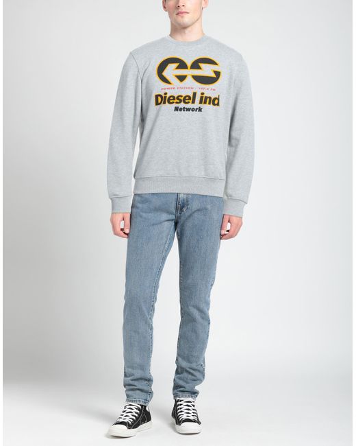 DIESEL Gray Sweatshirt for men