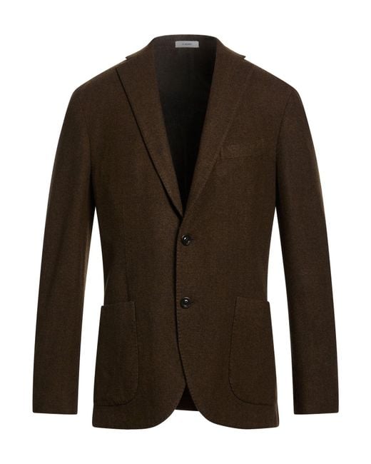 Boglioli Brown Blazer Wool for men