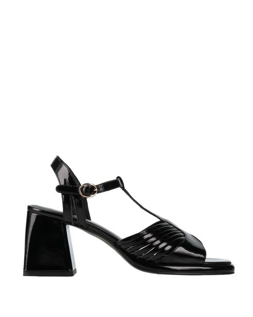 Emanuélle Vee Black Sandals Leather