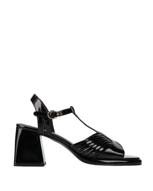 Emanuélle Vee Black Sandals Leather