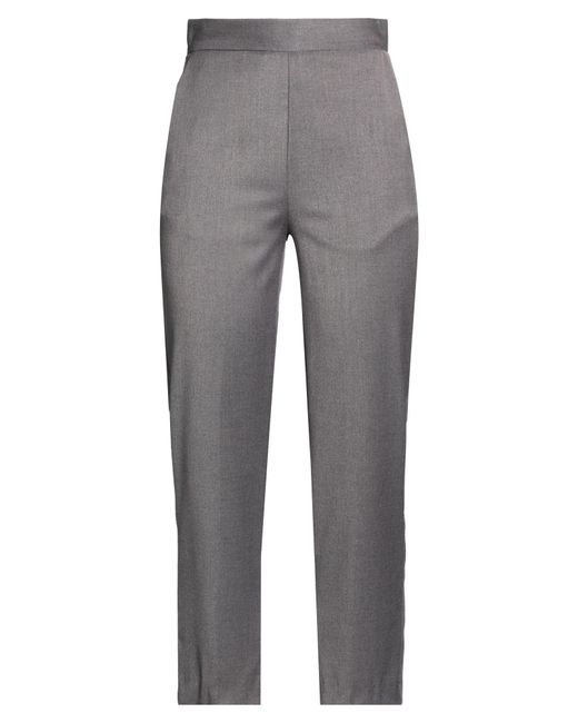 Nora Barth Gray Pants Polyester, Viscose, Wool, Elastane