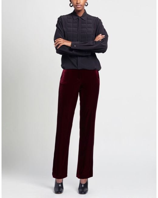 Compagnia Italiana Purple Pants Polyester, Elastane
