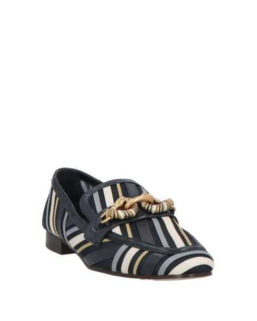 Tory Burch Blue Mokassin