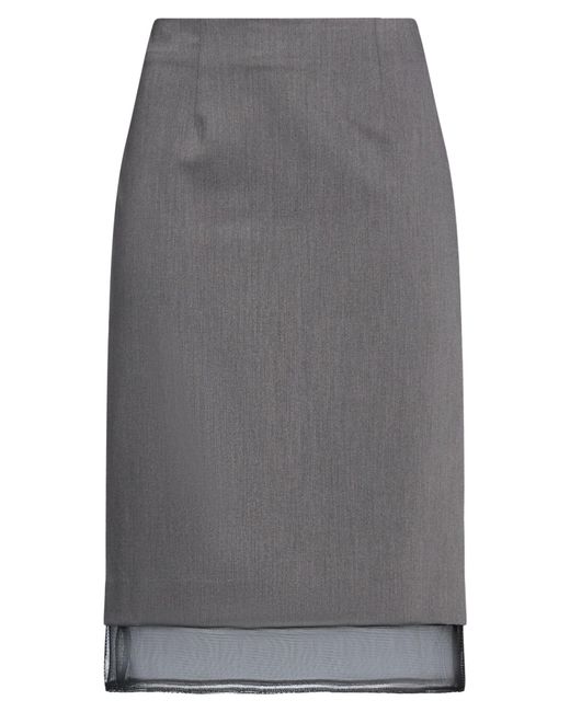 Alpha Studio Gray Midi Skirts