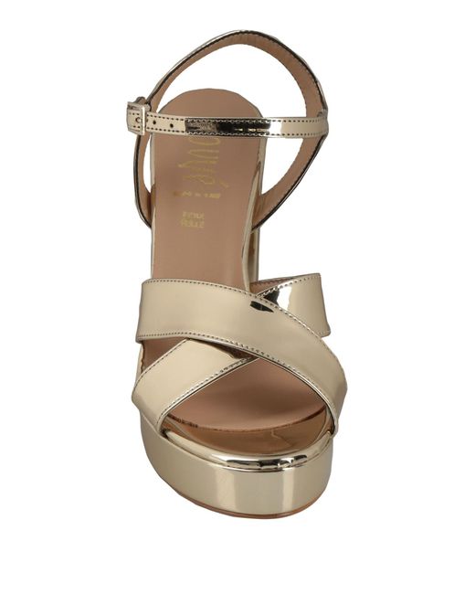 Ovyè Metallic Sandals Textile Fibers