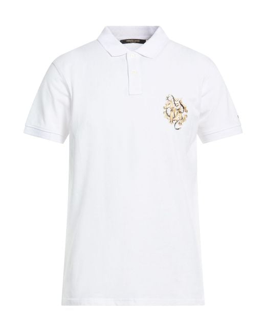 Roberto Cavalli White Polo Shirt Cotton for men
