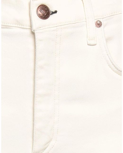 Rag & Bone White Ivory Pants Cotton, Lyocell, Polyester, Elastane