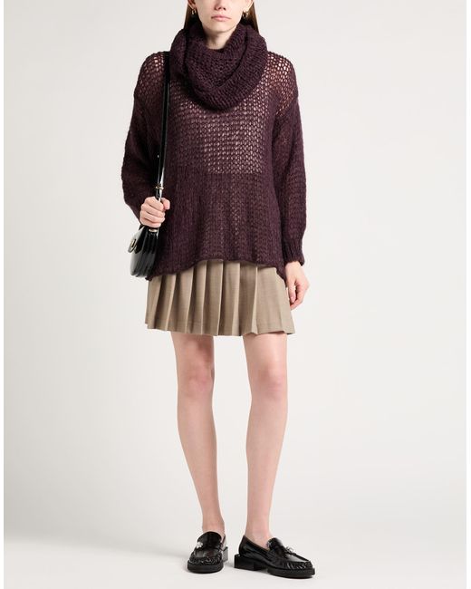 ViCOLO Purple Sweater Acrylic, Mohair Wool, Polyamide