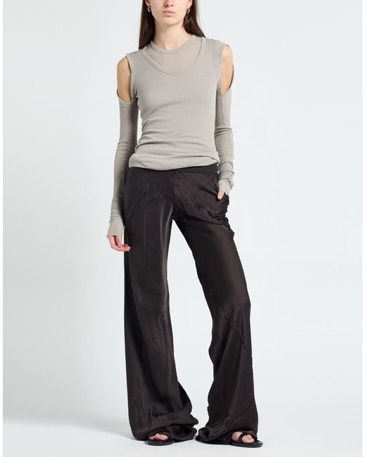 Rick Owens Black Pants Acetate, Viscose
