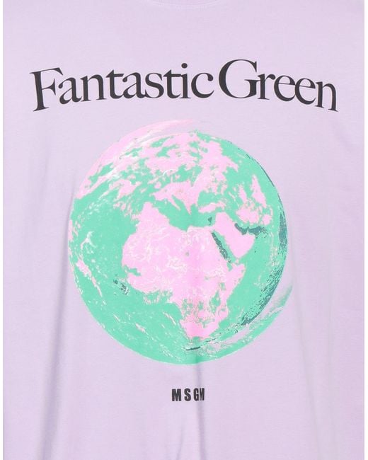MSGM Pink T-shirt for men