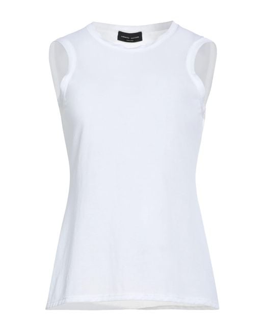 Roberto Collina White T-Shirt Cotton, Polyamide