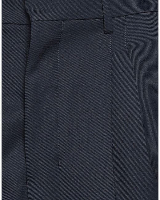 AMI Blue Pants Polyester, Virgin Wool for men