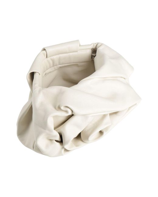 Burberry White Handbag Leather
