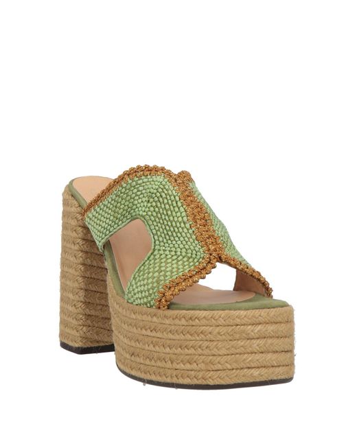 Castaner Green Espadrilles Textile Fibers
