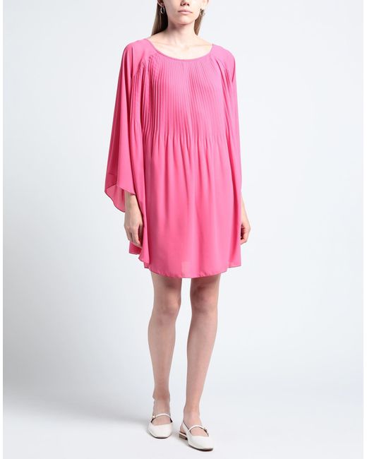 LAVIEPURE MAISON Pink Mini Dress Rayon, Elastane
