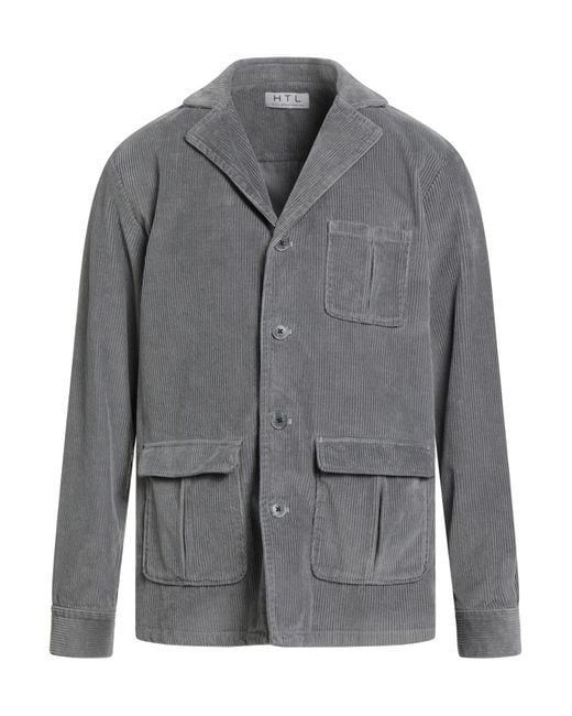 Hiltl Gray Jacket Cotton for men