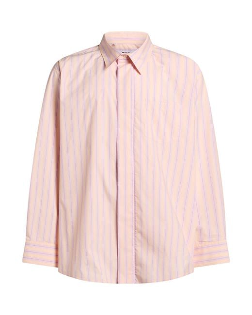 MSGM Pink Shirt Cotton, Polyester for men