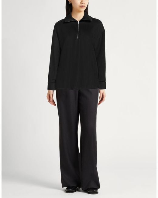 Jil Sander Black Sweatshirt Viscose, Polyamide