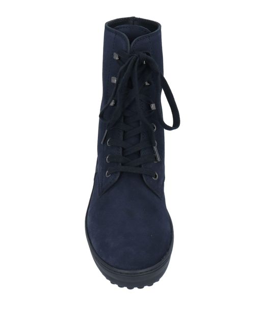 Tod's Blue Ankle Boots