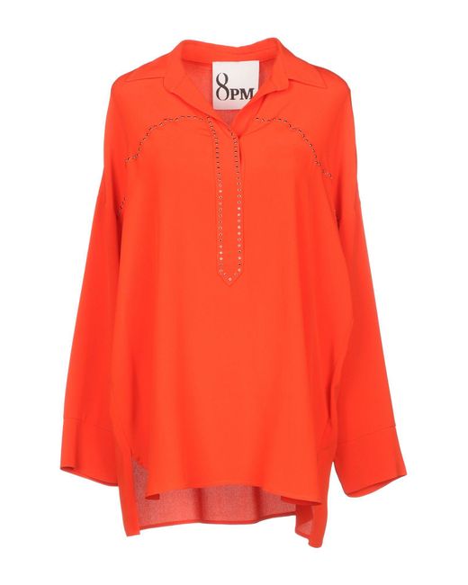 8pm Blusa da donna di colore arancione 8pm Blusa da donna di colore arancione